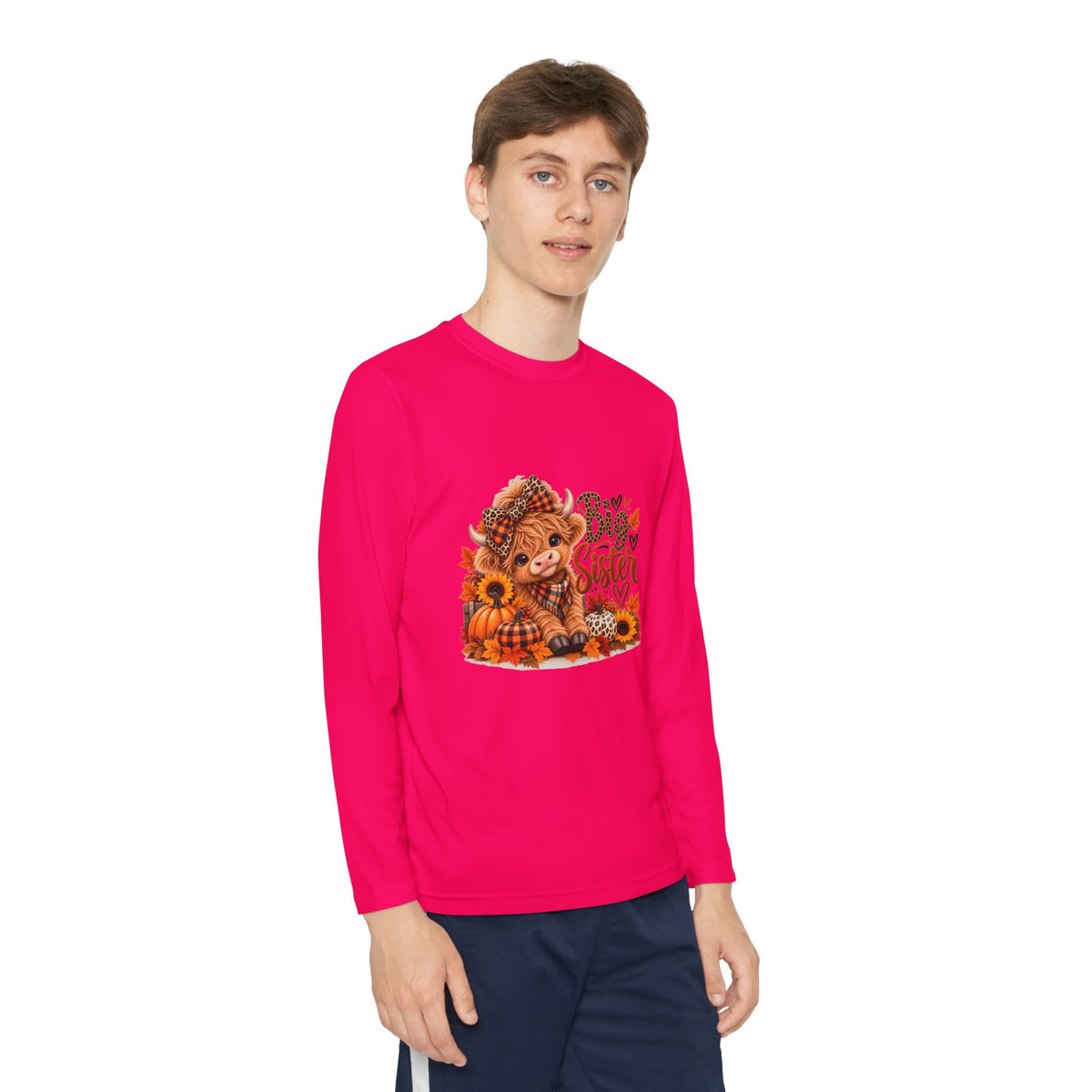 Big Sister Autumn Fox Youth Long Sleeve Tee