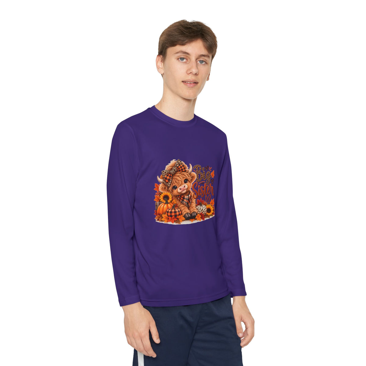 Big Sister Autumn Fox Youth Long Sleeve Tee