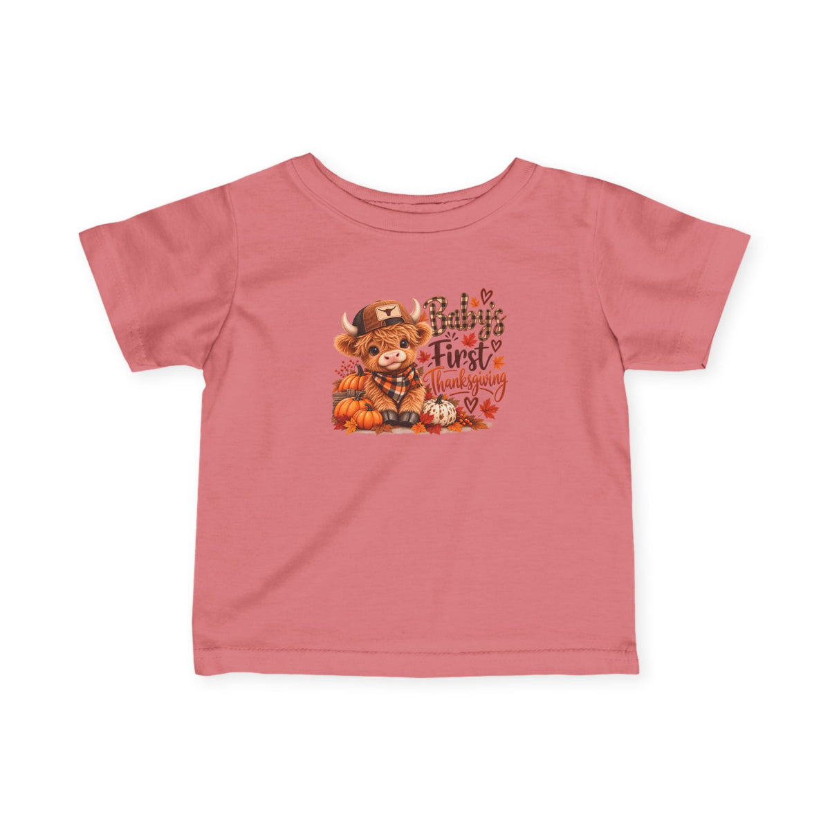 Baby’s First Christmas Highland Cow Infant Tee