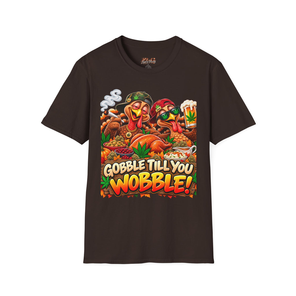 Gobble Till You Wobble Thanksgiving Turkey T-Shirt