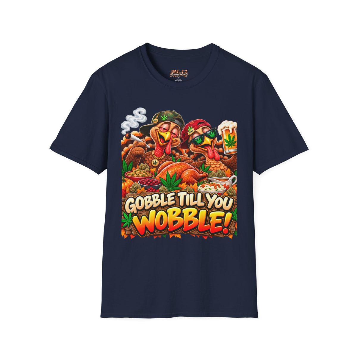 Gobble Till You Wobble Thanksgiving Turkey T-Shirt