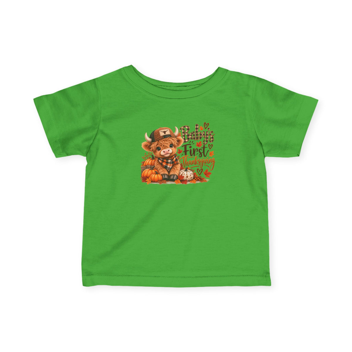 Baby’s First Christmas Highland Cow Infant Tee