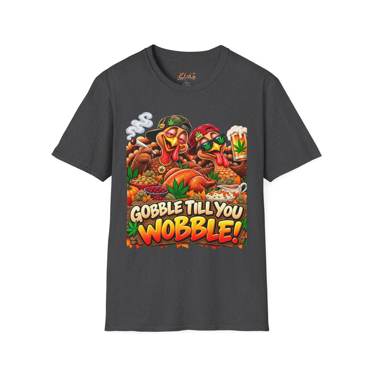 Gobble Till You Wobble Thanksgiving Turkey T-Shirt