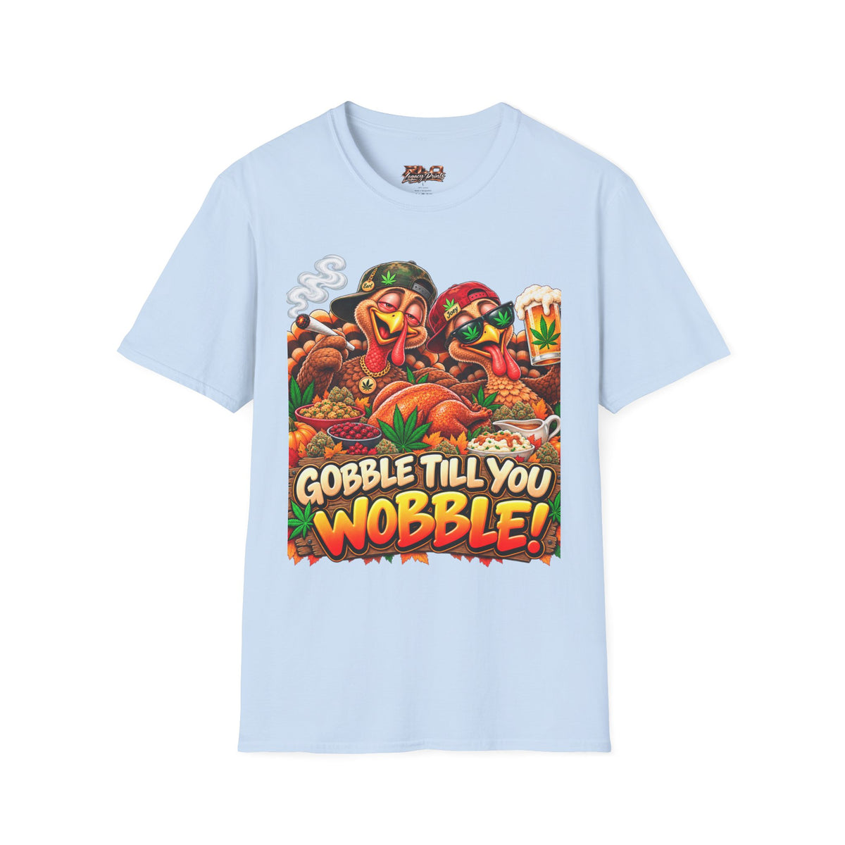 Gobble Till You Wobble Thanksgiving Turkey T-Shirt