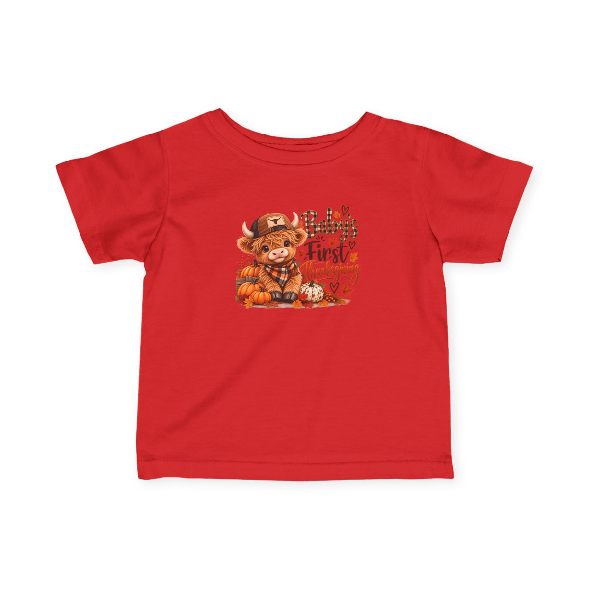 Baby’s First Christmas Highland Cow Infant Tee