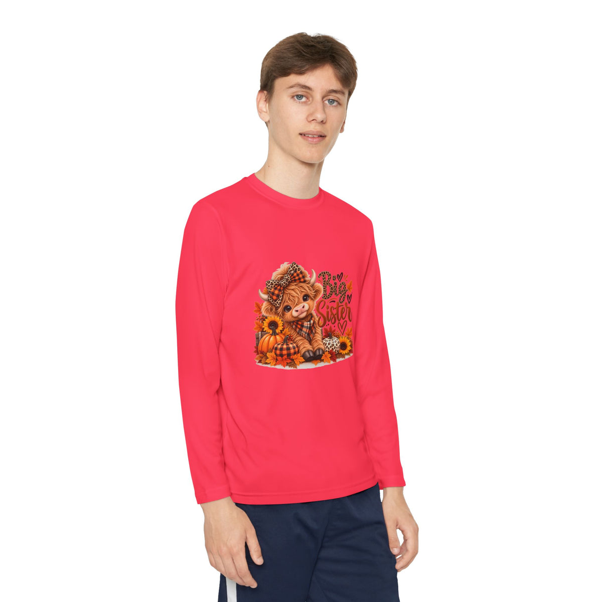 Big Sister Autumn Fox Youth Long Sleeve Tee
