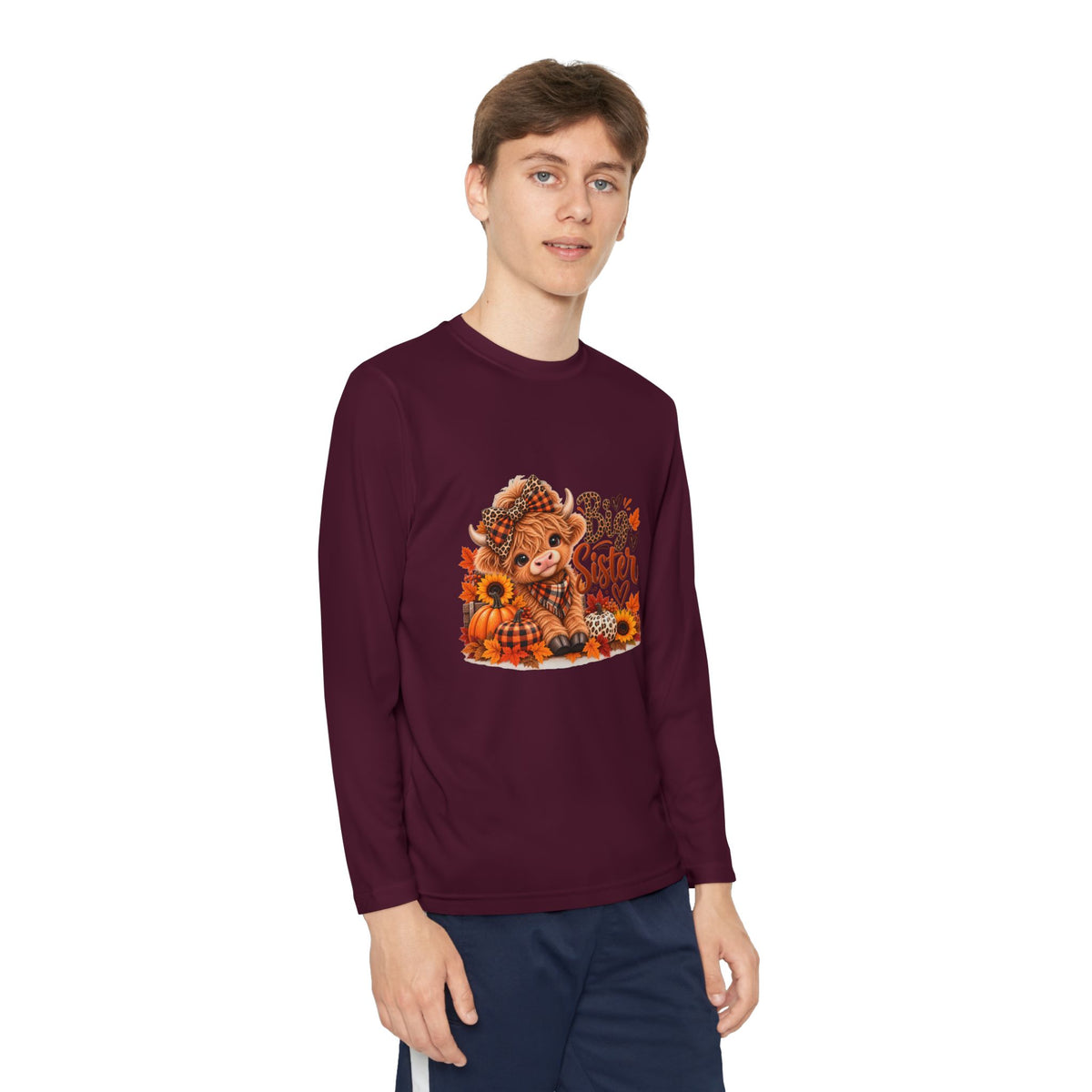 Big Sister Autumn Fox Youth Long Sleeve Tee