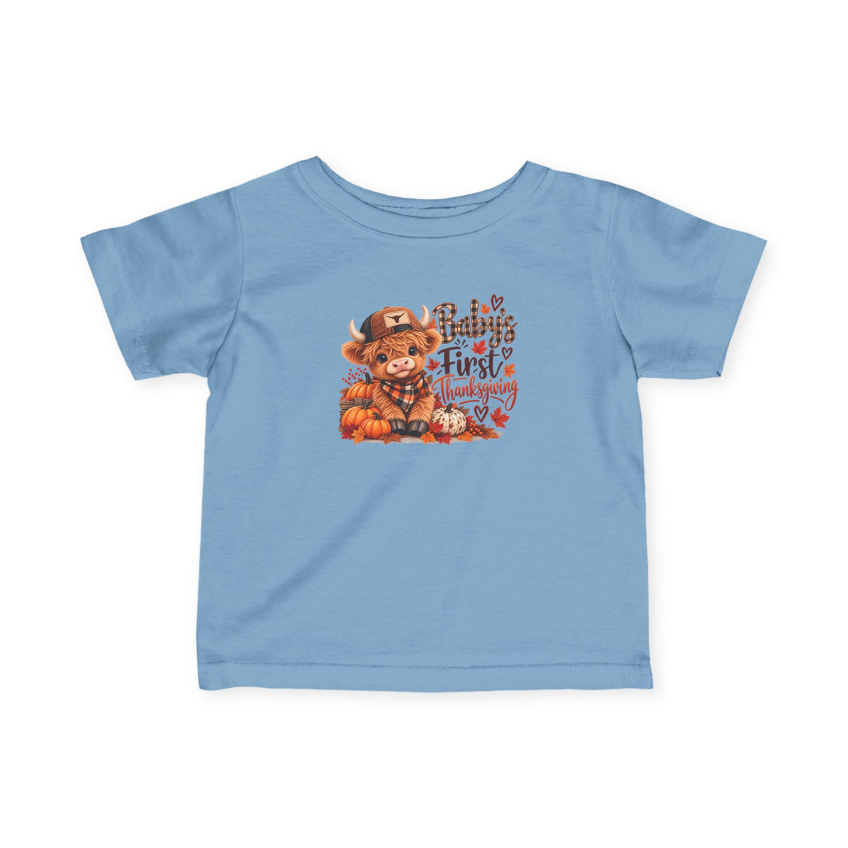 Baby’s First Christmas Highland Cow Infant Tee