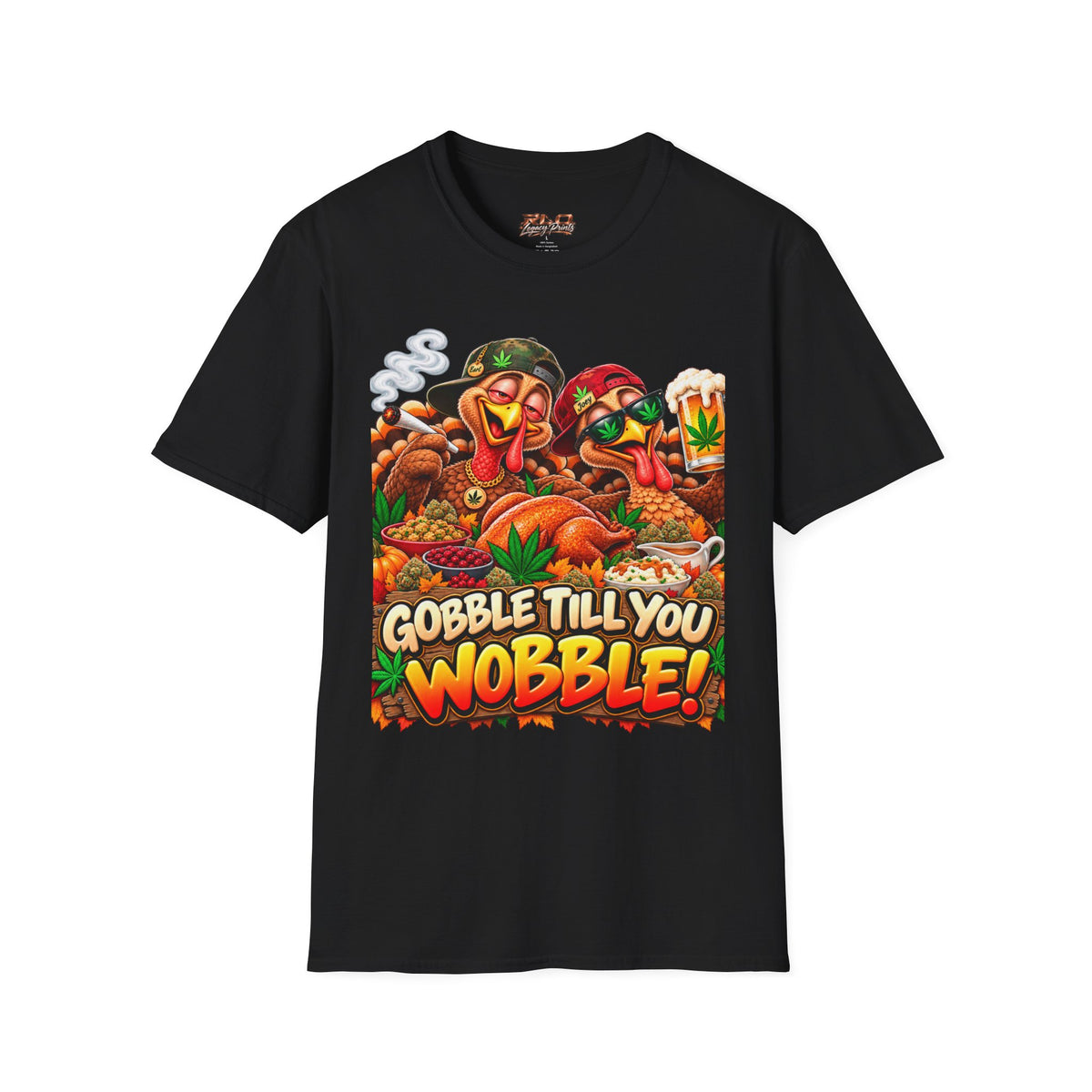 Gobble Till You Wobble Thanksgiving Turkey T-Shirt