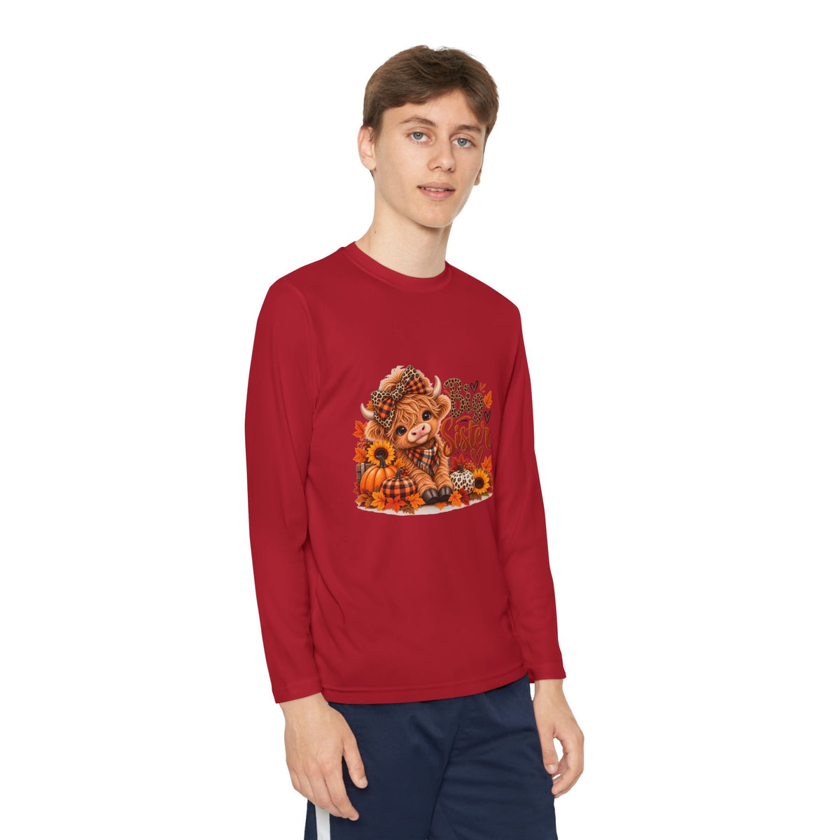Big Sister Autumn Fox Youth Long Sleeve Tee