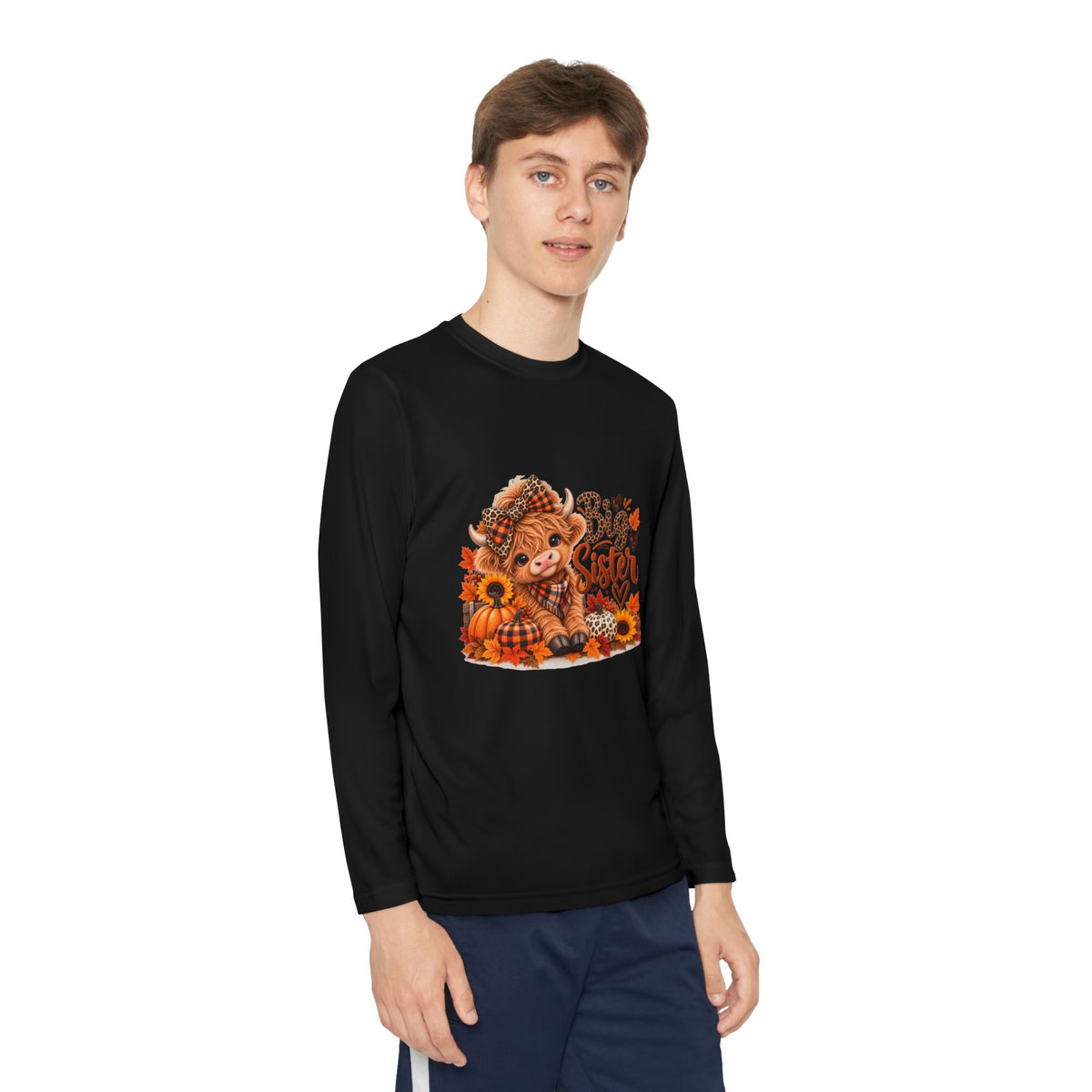 Big Sister Autumn Fox Youth Long Sleeve Tee