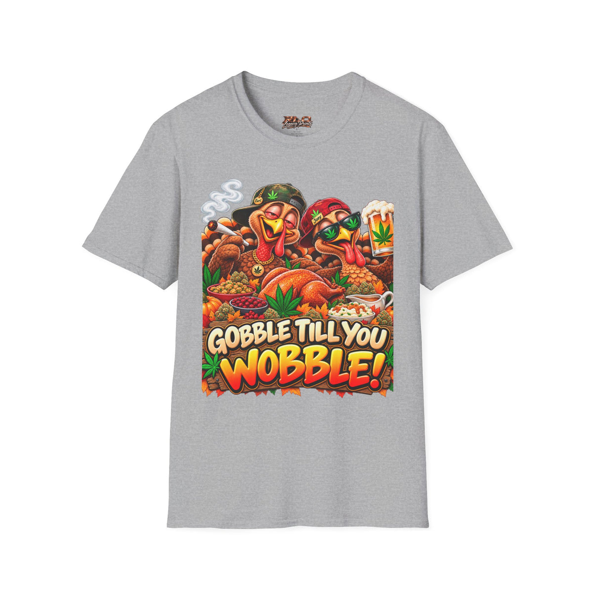 Gobble Till You Wobble Thanksgiving Turkey T-Shirt