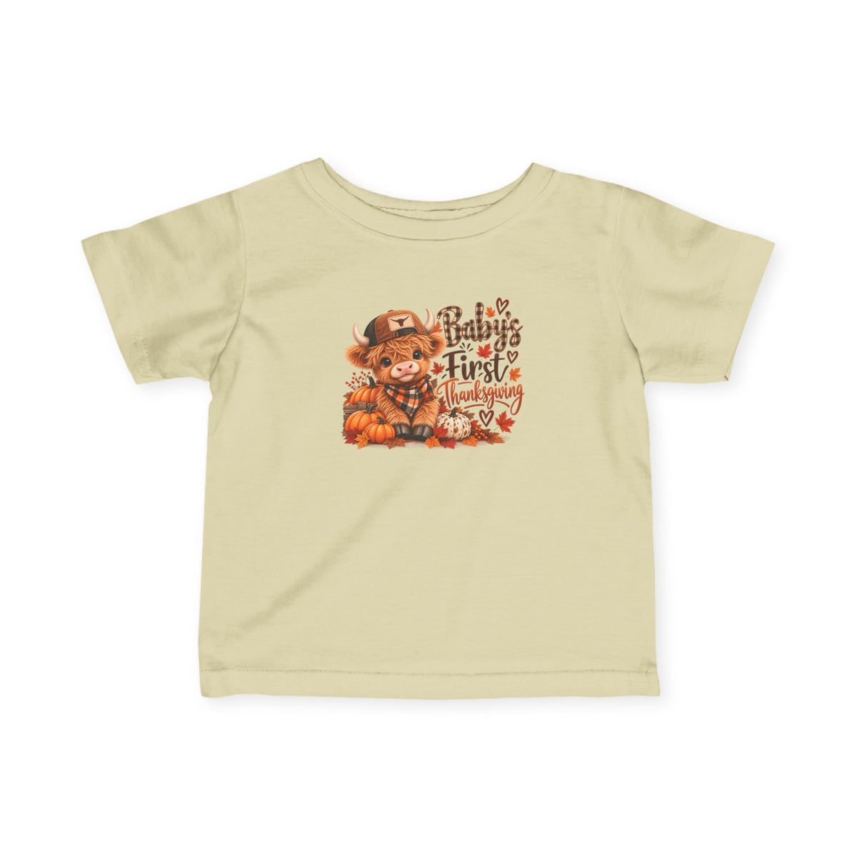 Baby’s First Christmas Highland Cow Infant Tee