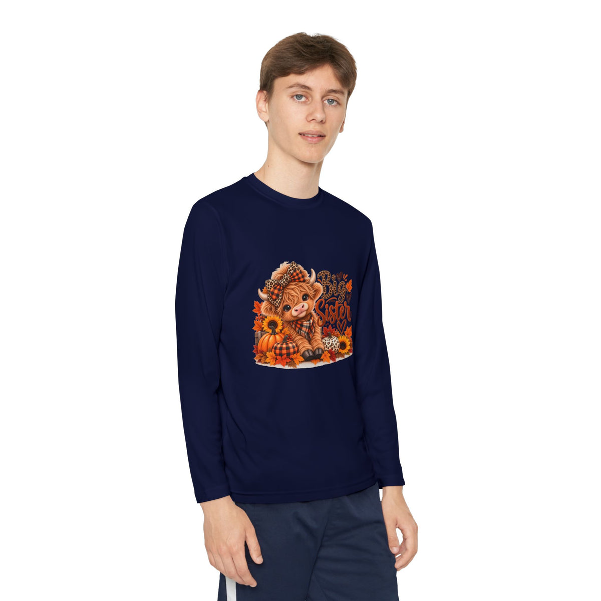 Big Sister Autumn Fox Youth Long Sleeve Tee