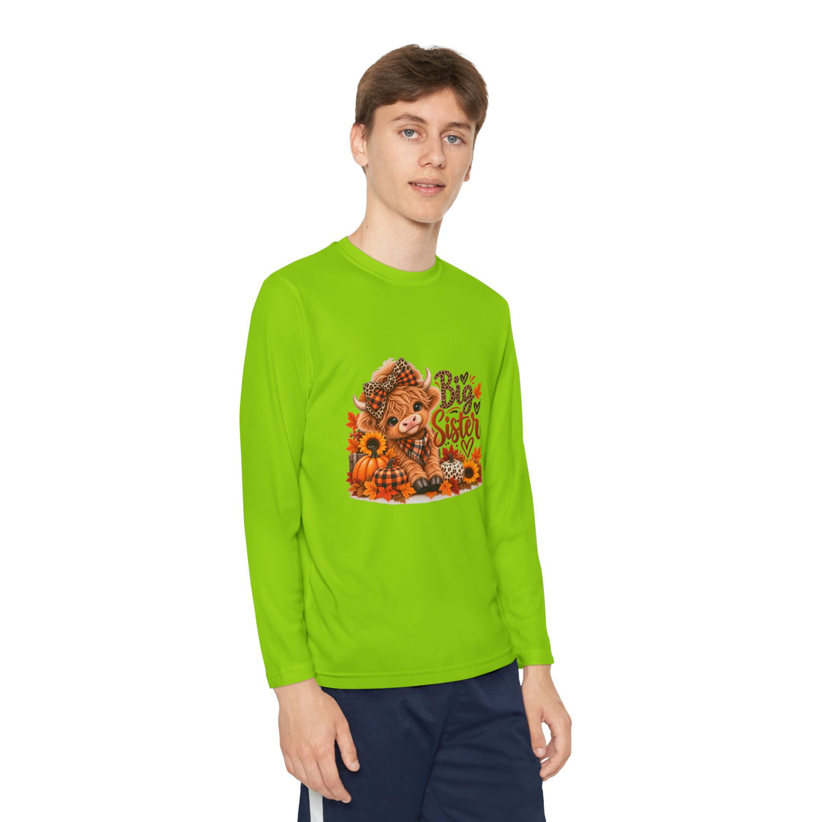 Big Sister Autumn Fox Youth Long Sleeve Tee