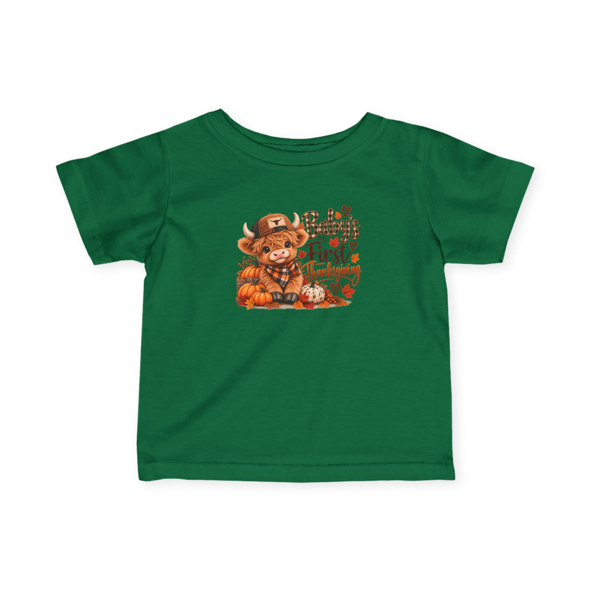 Baby’s First Christmas Highland Cow Infant Tee