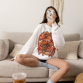 Fall Mama Crewneck Sweatshirt – Highland Cow Pumpkin Autumn Design