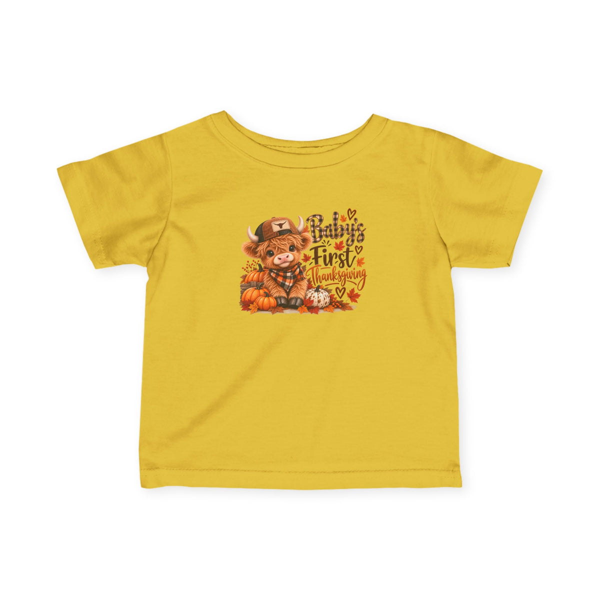 Baby’s First Christmas Highland Cow Infant Tee