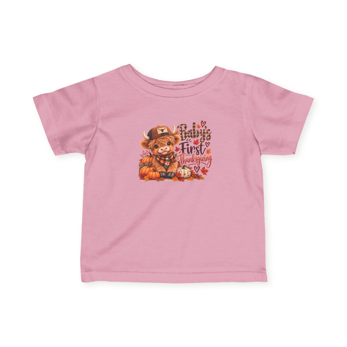 Baby’s First Christmas Highland Cow Infant Tee