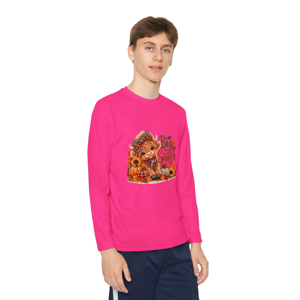 Big Sister Autumn Fox Youth Long Sleeve Tee