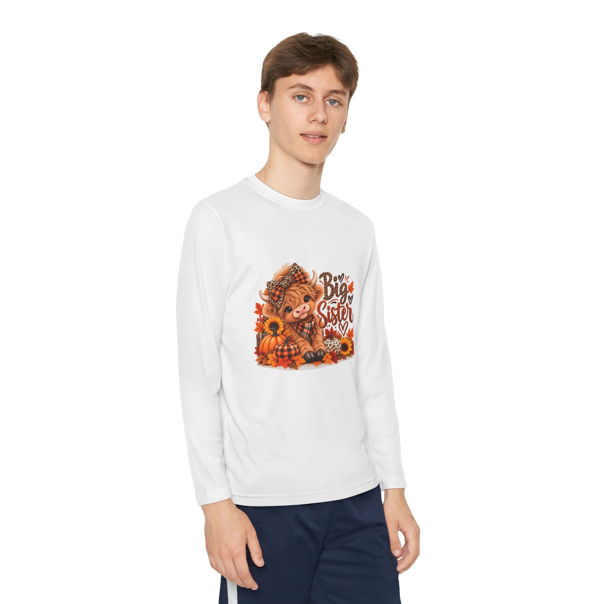 Big Sister Autumn Fox Youth Long Sleeve Tee