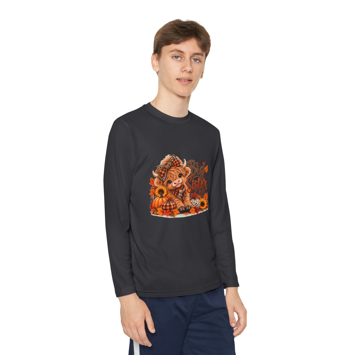 Big Sister Autumn Fox Youth Long Sleeve Tee