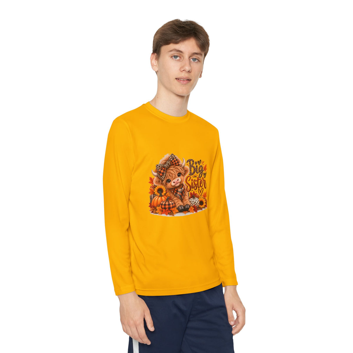 Big Sister Autumn Fox Youth Long Sleeve Tee