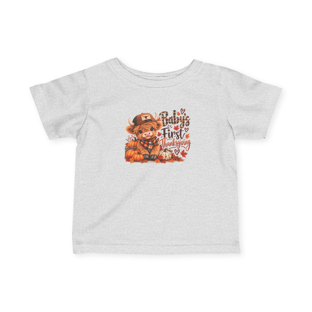 Baby’s First Christmas Highland Cow Infant Tee