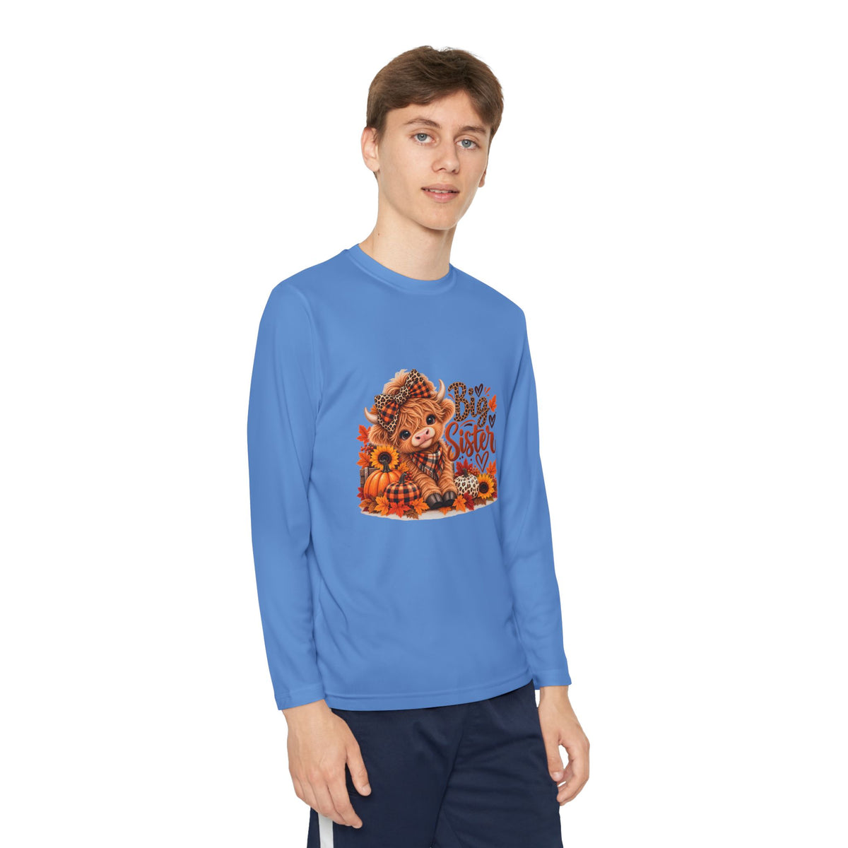 Big Sister Autumn Fox Youth Long Sleeve Tee